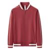 Custom Zip-Up Baseball Jacket Outdoor Activities Team Uniforms Corporate Apparel