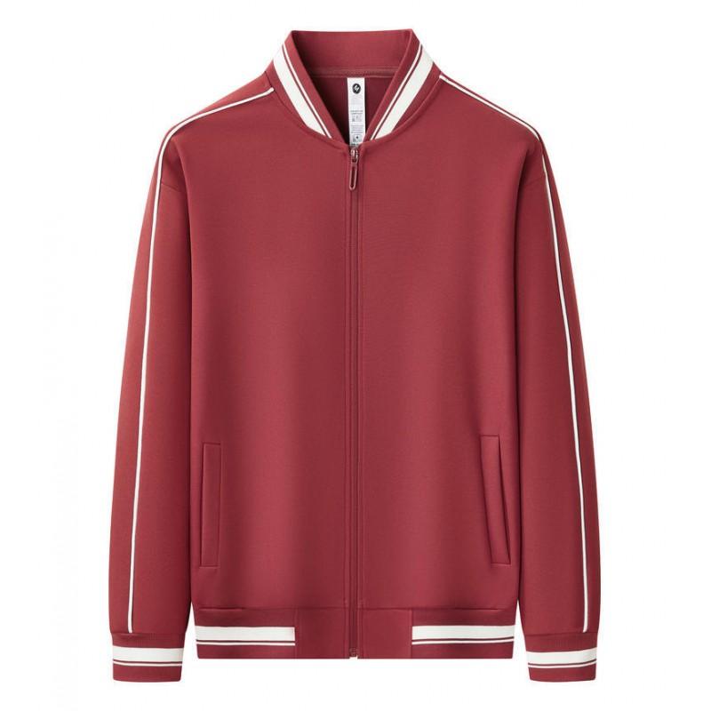 Custom Zip-Up Baseball Jacket Outdoor Activities Team Uniforms Corporate Apparel