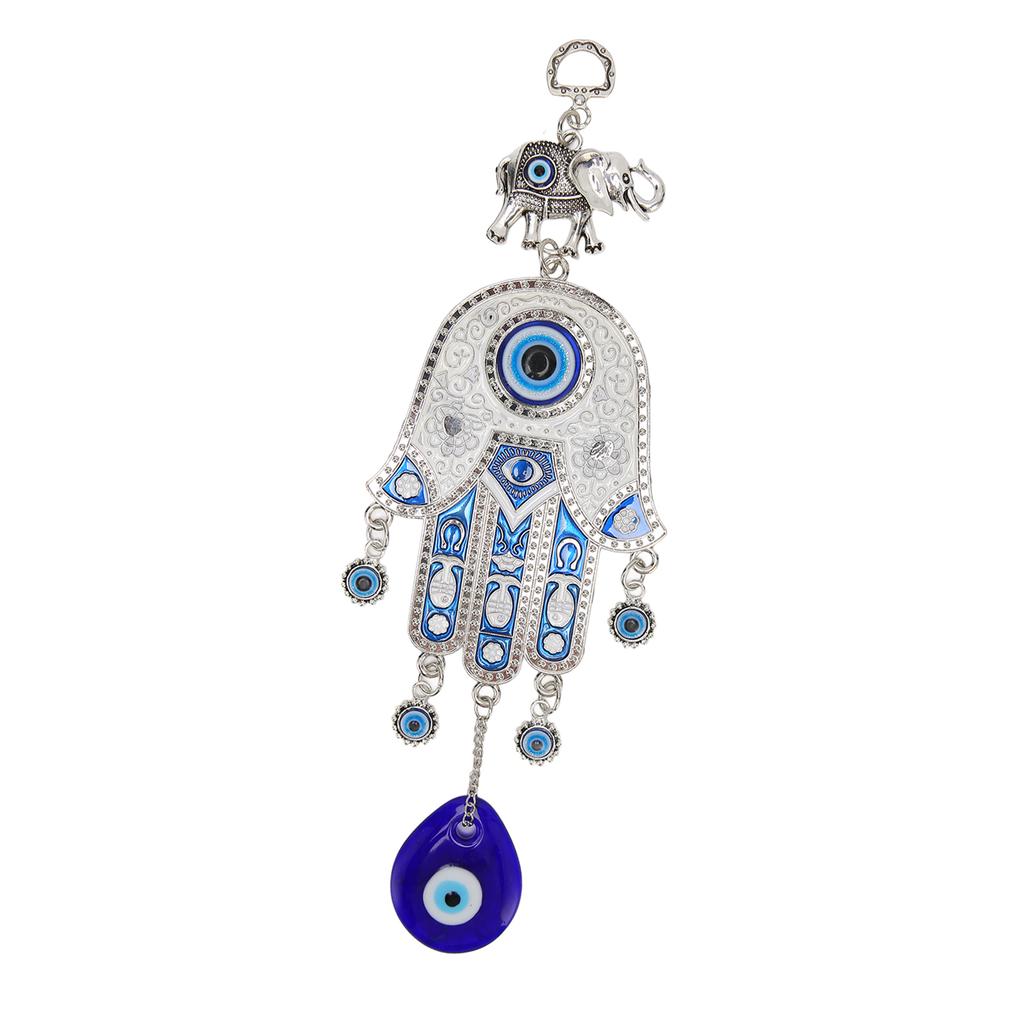 Blue Eye Car Hanging Ornament Attractive Protection Hand Amulet Car Mirror Decor Hanging for Wall