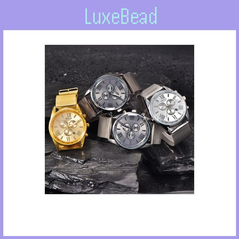 Premium Quality Mens Stainless Steel Military Watch With Elegant Date Functionality