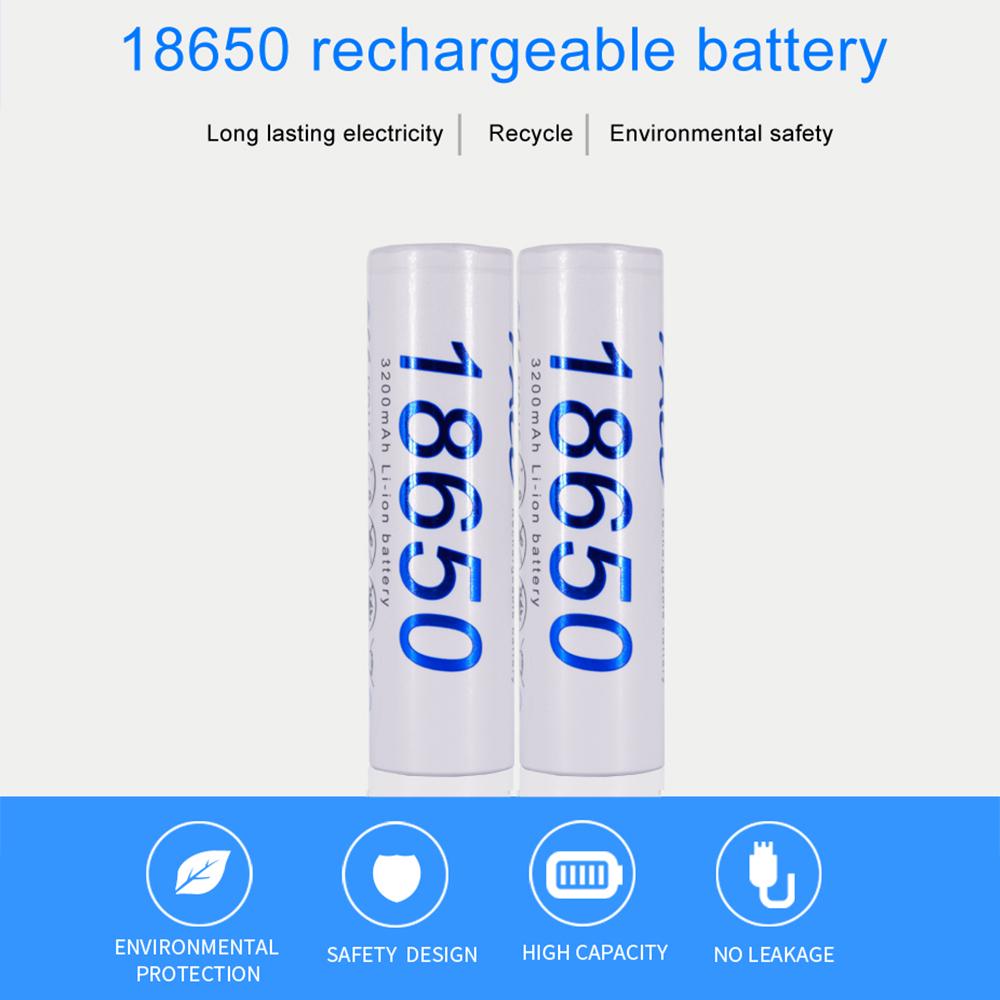 PALO Литиевая батарея 3200 мАч 18650 3,7 В, аккумуляторная батарея для фонарика