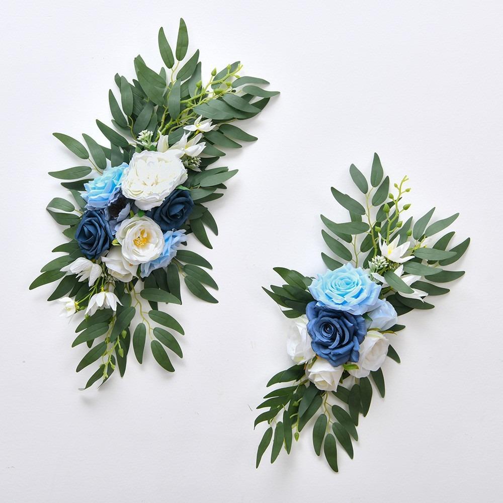 2Pcs DIY Artificial Wedding Arch Flowers Wedding Photography Flower for Ceremony Party