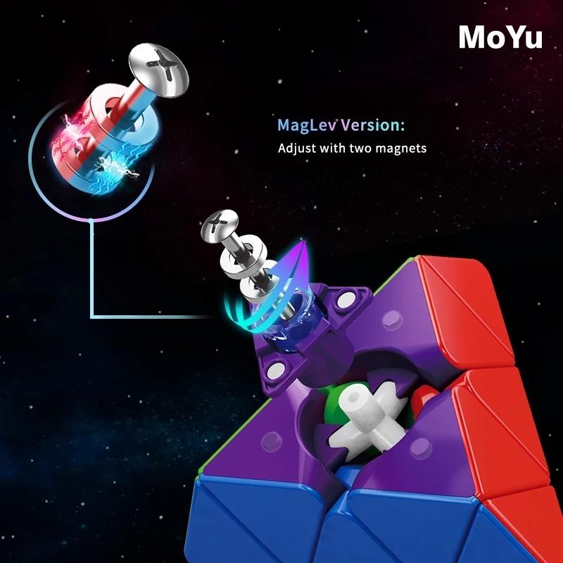 Moyu Rs Pyrimid Магнитный кубик Рубика Специальная форма Маглев Версия Профессиональный магический кубик-головоломка