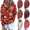 Women's Casual Fashion  Print Long Sleeve Pullover Hoodies Sweatshirts