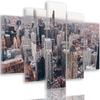 Five Piece Picture Canvas Print, Chicago Skyscrapers