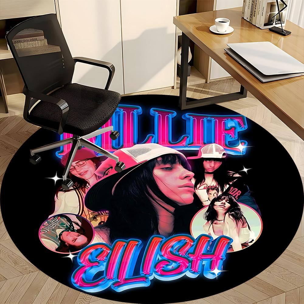 1pc BILLIE EILISHChair Carpet for Office, Non-slip, Soft and Durable Office Rug for Interior Decoration, Perfect for Office yy250925229