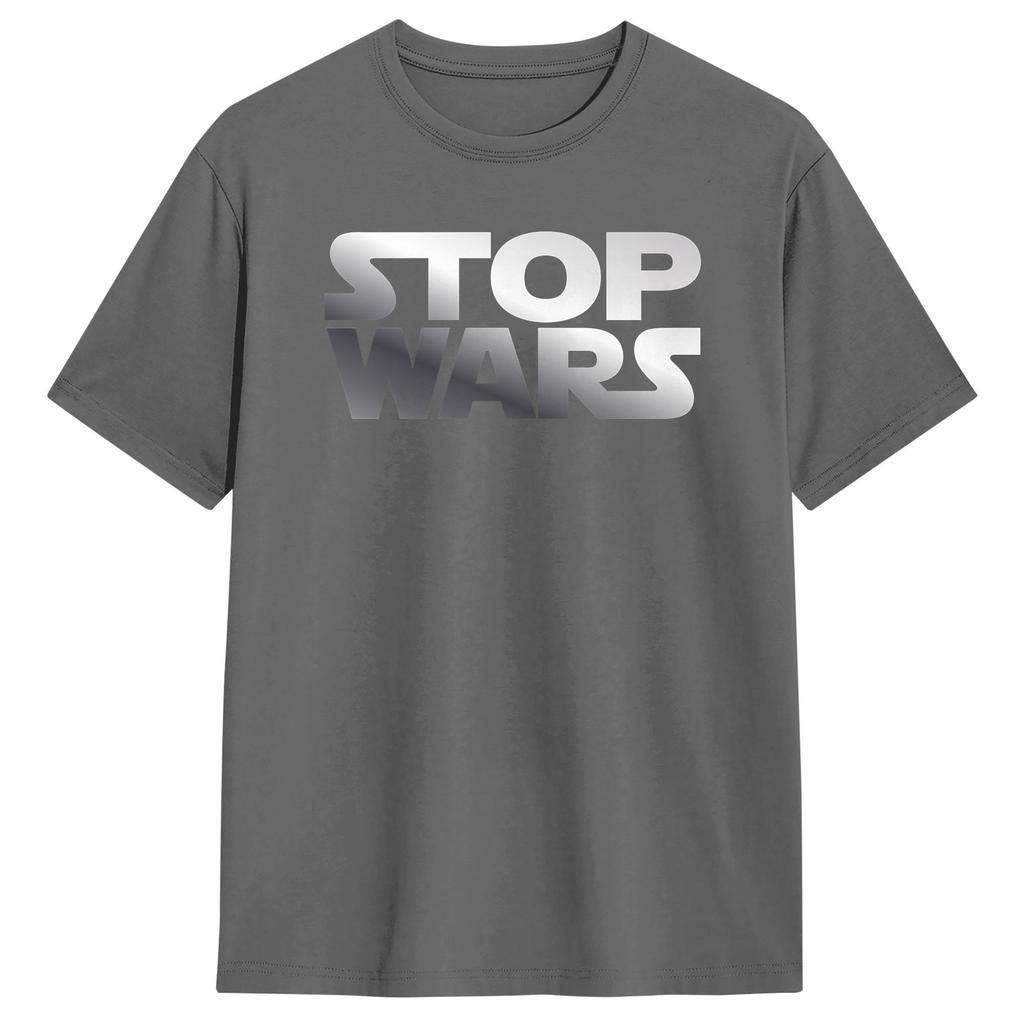 Stop Wars TShirt Summer Y2K Funny TShirts Cotton Hip Hop Tee Shirt For Unisexs Printed Tees