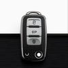 Для Volkswagen VW Polo Golf7 MK7 Tiguan для Skoda Octavia Kodiaq Karoq для Seat Ateca чехол для автомобильного ключа сумка-брелок защитный чехол