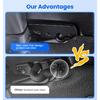 Sun Visor Repair Kit,Upgrade Wrangler Visor Repair Kit Aluminum Alloy Sun Visor Clips Replacement for Jeep Wrangler JK 2018/Wrangler 2018-/Gladiator