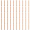 50Pcs 6x30mm 6x40mm 6x50mm Wooden Dowels  Wooden Crafts Dowel Pegs Fluted Wood Dowels Rods