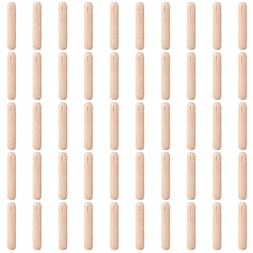 50Pcs 6x30mm 6x40mm 6x50mm Wood Dowel Pins Wooden Crafts Dowel Pegs Smooth Wooden Pegs