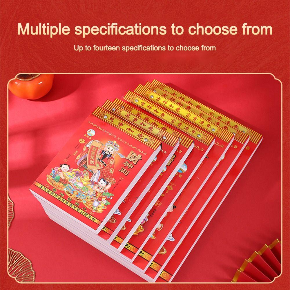 Tearable 2026 Old Imperial Calendar Traditional Horse Years Hanging Calendar Perpetual Calendar