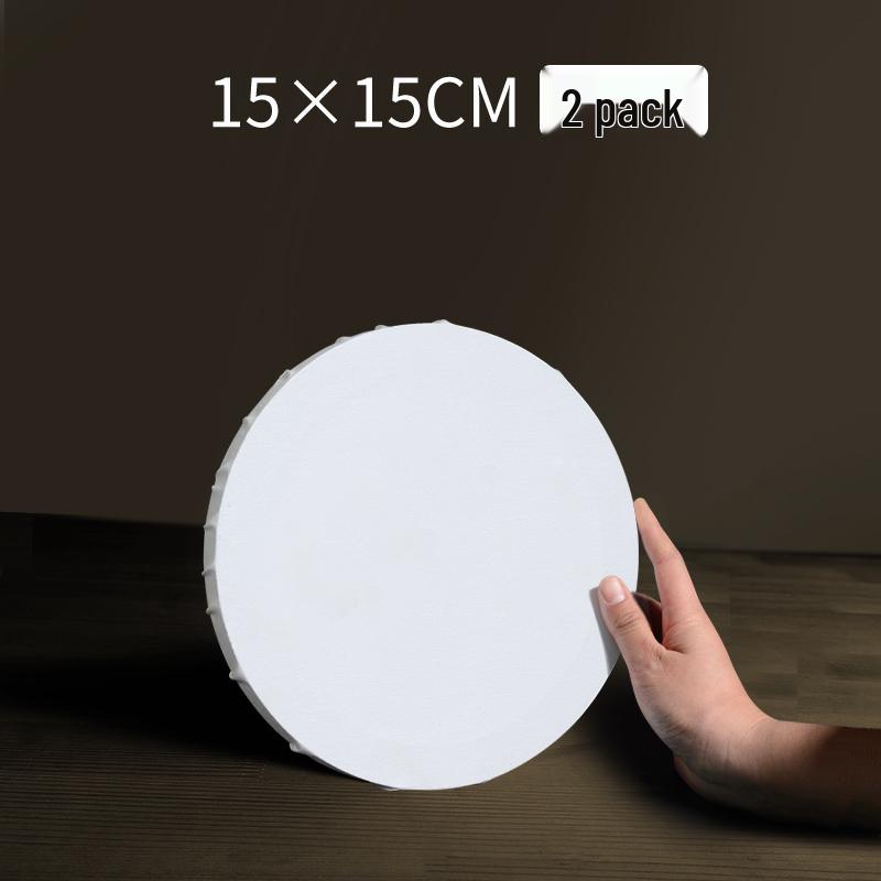 Круглая деревянная рама для масляной живописи с холстом, расписанным вручную, для начинающих