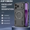 KEYSION Полый чехол для отвода тепла для MagSafe для iPhone 17 Pro Max Мягкий силикон+ПК Магнитный охлаждающий противоударный чехол для телефона