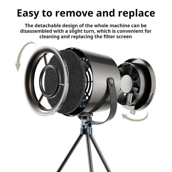 Kitchen Exhaust Fan Indoor Desktop Cooker Hood with 3 Speeds Small Apartment Ventilation for Electric Cookers BBQ