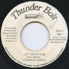 7-дюймовая пластинка FRANKIE JONES - Let Go Rydim NONE Thunder Bolt 1985 Ямайка Регги, Ска и Даб Б/У