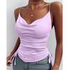 2025 New Fashion Clothes Women's Summer Tops Casual Sleeveless Blouses Slim Fit Club Wear Tops Ladies V-neck Elegant Camisoles Vest