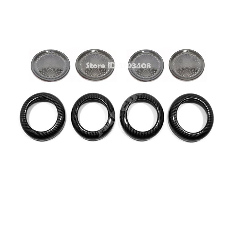 For BYD  ATTO 3 YUAN PLUS   ABS 4-door Speaker Ring Cover car door Audio Sound Frame Loudspeaker Sticker Trim
