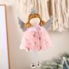 Plush Angel Girl Doll Pendant Christmas Decorations Handmade Crafts Christmas Tree Hanging Ornaments New Xmas Gift Toy
