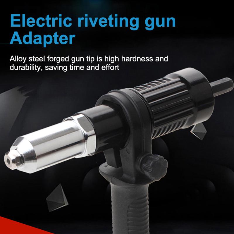 High-Powered Rivet Machine Tool Kit with Electric Rivet Gun Adapter 2.4mm to 4.8mm