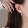 Корейская версия Ins Style Flash Diamond Square Ear Buckle Женский Темперамент Холодный Стиль Дизайн Украшения Для Ушей