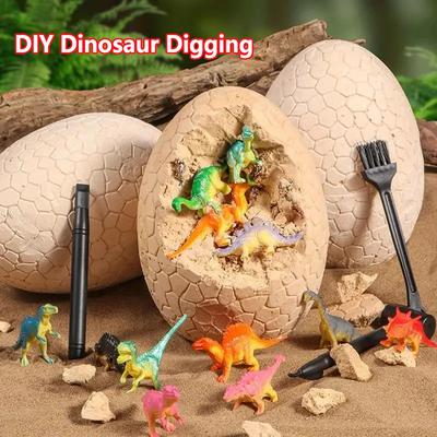 Набор для раскопок Dino Egg Smashers, уникальные динозавры в большом яйце, STEM-игрушки для мальчиков 5 лет, сувениры для пасхальной вечеринки и поделки с динозаврами