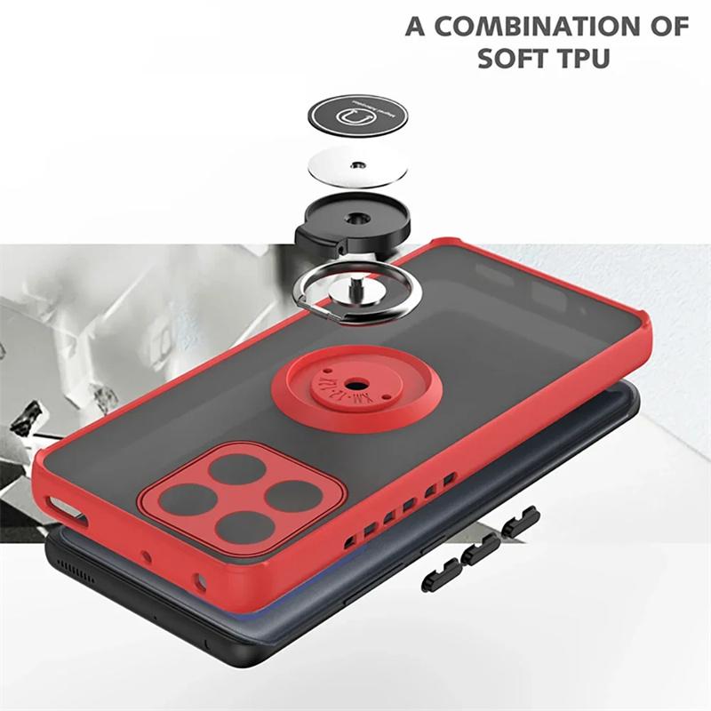 Матовый защитный чехол для Honor X8b X7b 5G X9b X8a X7a X6a X9a X7 X6 X5 Plus чехол-кольцо магнитный держатель подставка противоударный чехол Fundas