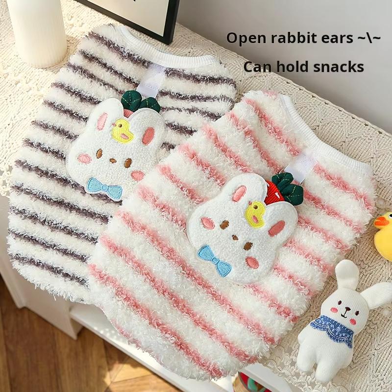 Flannel Thermal Vest Cats Dogs Winter Warm Fleece Jacket For Puppies Hairless Cats Small Breeds  Winter Cozy Pet apparel