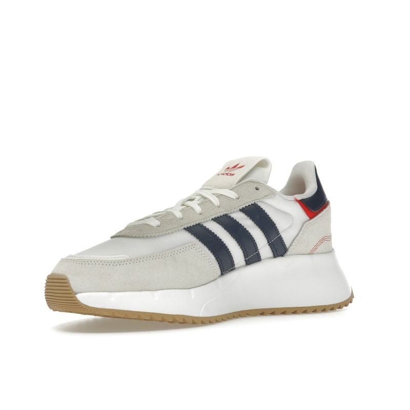 Adidas Retropy F2 White Dark Blue Unisex Sneakers Cream Cloud-White Off-White GW9354