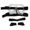 Sports Face Guard Adjustable Transparent Full Frame Nose Guard for Basketball Soccer Sports with