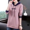 Sweatshirt Cotton Women Oversized Pullover Blouse Loose Casual Hooded Sweatshirt Tops