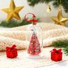 Christmas Tree Message In A Bottle Recordable Voice Christmas Tree Ornament with Playback Cork Snowy Scene In Bottle Christmas Gifts for Party Favors