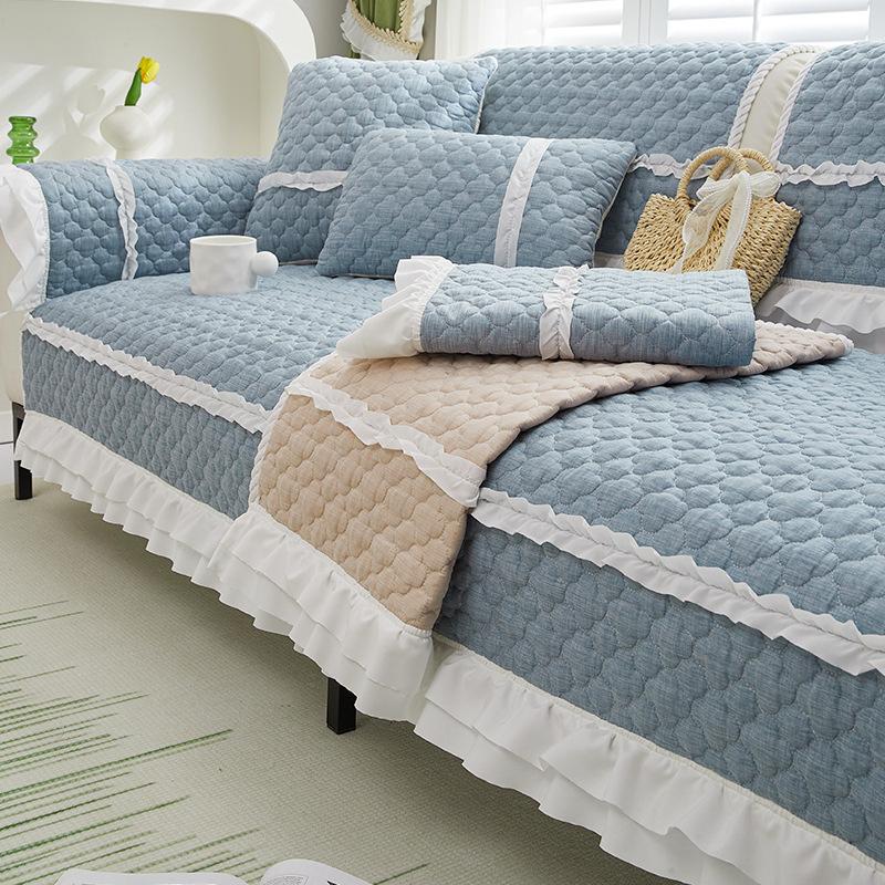Тканевая подушка для дивана, простая современная утолщенная четырехсезонная универсальная подушка для гостиной, диванная подушка для гостиной, противоскользящий чехол