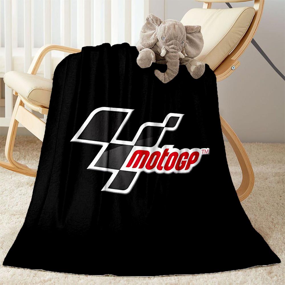 Motogp Flames Logo Flannel Blanket-Soft and Suitable for Sofas,Beds,Offices,Travel,All Seasons,Great Gift for Holidays and Birthdays.