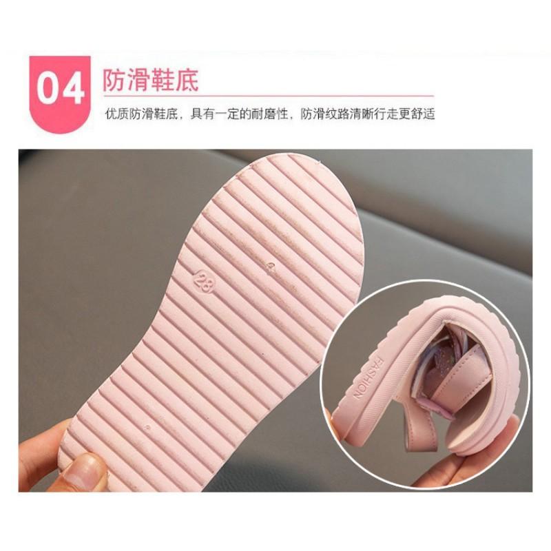 Girls Soft Sole Sandals Beach Walks Toddler To Kid Casual Princess Style Slip-On Shoes