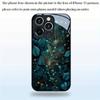 Закаленное стекло для телефона с узором из перьев павлина, подходит для iPhone 17 16 15 14 13 12 11 Pro/Max/Plus, противоударное