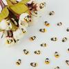 100pcs Wall Art Fridge Decals Baby Toys Self-adhesive Scrapbooking Wooden Bee Sponge Sticker
