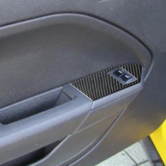 Carbon Fiber Interior Door Control Cover Trim For Ford Mustang 2005-2009