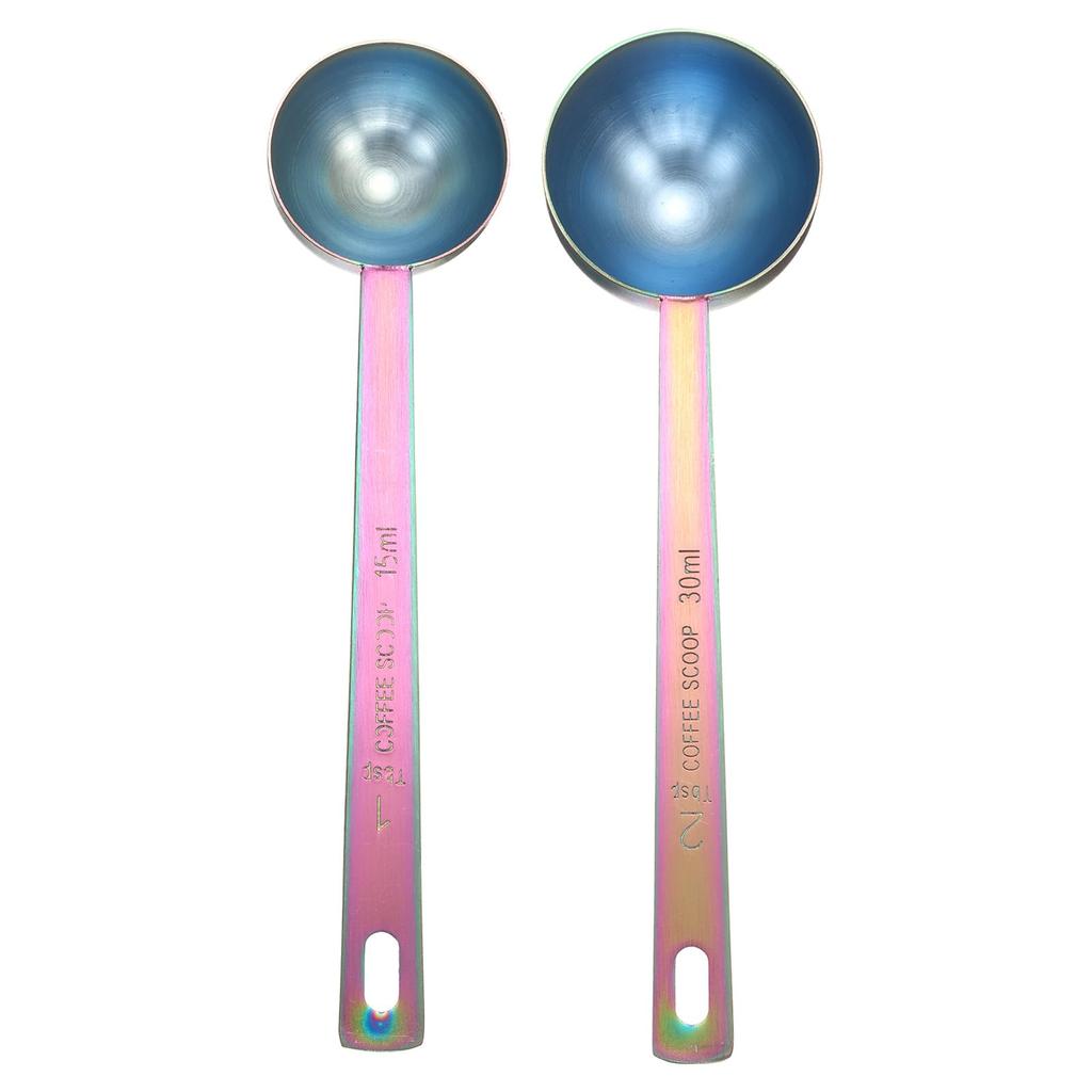 Uxcell 2-Piece Measuring Spoon Set, 1 Tablespoon (15ml) 2 Tablespoon (30ml) TeaspoonsTablespoons, 304 Stainless Steel, Single Small Square Bowl