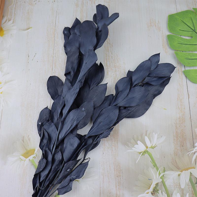DIY Floral Art Ornament: Preserved Tangerine & Fishtail Leaf, Lily, Bamboo Dried Flowers – Ikebana Photo Prop for Home Décor.