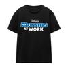 Monsters at Work Unisex Adult Dark Logo T-Shirt