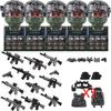 Военные Специальные Силы MOC Строительный Блок Немецкий KSK Солдат Спецназа Фигурка SWAT Армия Оружие Ваффен Жилет Рюкзак Кирпичный Игрушка