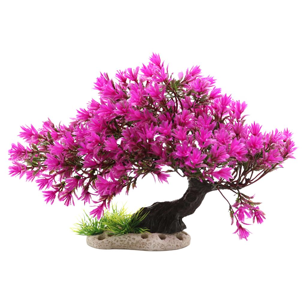 Aquarium Artificial Plastic Plants Decoration Easy and Quick Solution for Fish Tank Landscaping for Glass Containers Aquariums