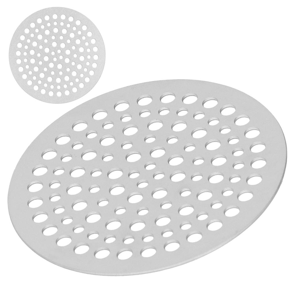 Floor Drain Filter Stainless Steel Round Drainage Shower Strainer Mesh Piece Anti Blocking(82mm )