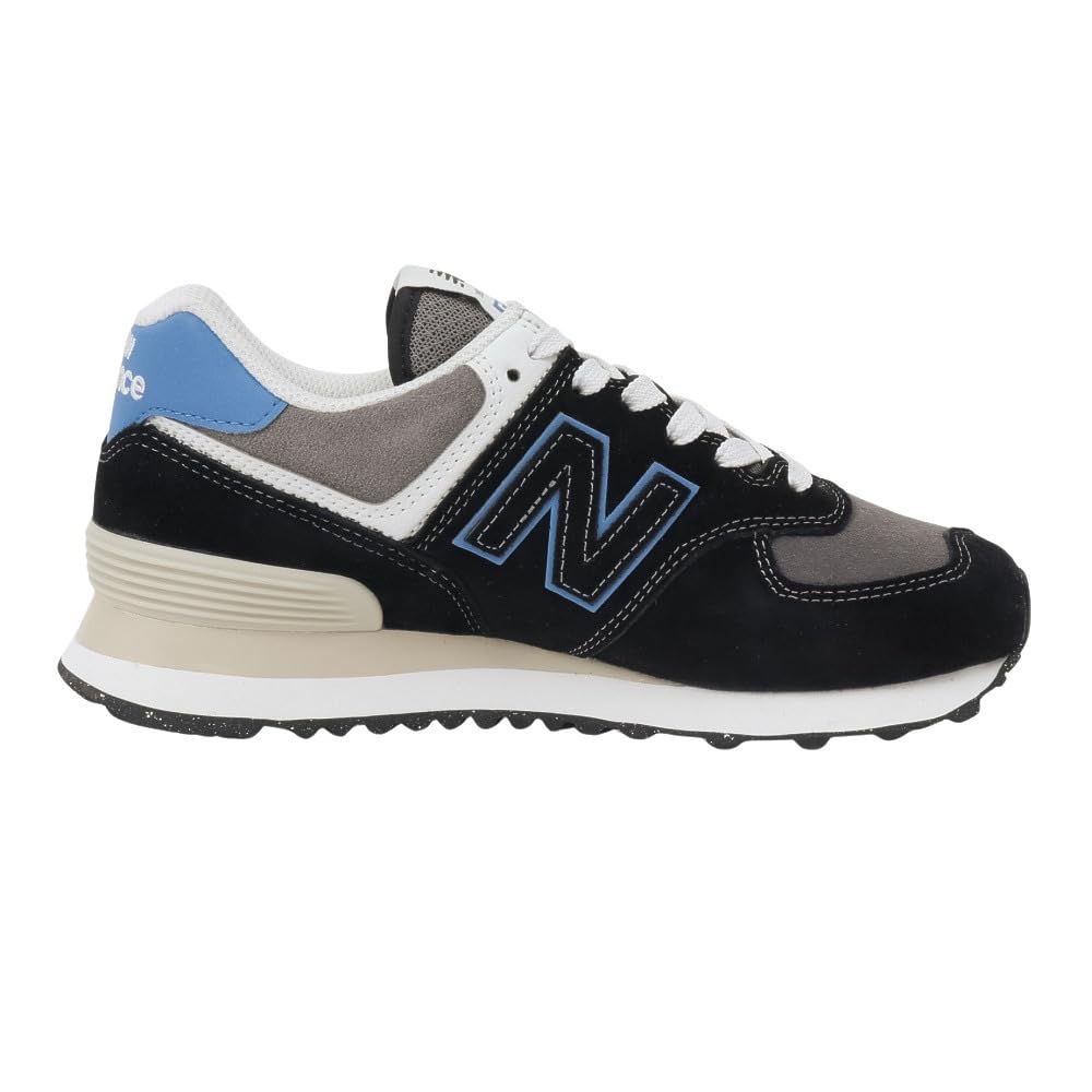 New Balance Кроссовки 574 Черный/Синий Агат U574QRB Ширина D 28,0 см