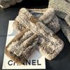 Winter Real Rex Rabbit Fur Scarf Korean Version Simple Long Scarf Warm Double-sided Thickened Fur Collar