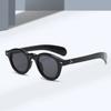 Vintage Oval Sunglasses Women Fashion Clear Ocean Lens Shades UV400 Men Trending Rivets Round Blue Green Sun Glasses