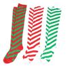 Women Christmas Stockings Cotton Striped Over Knee Halloween Cosplay Thigh High Party Long Socks