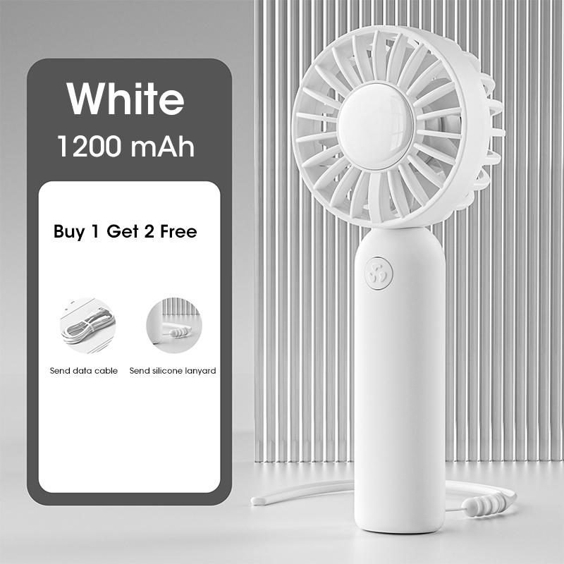 2025 USB Rechargeable Handheld Mini Fan 3-Speed Portable for Outdoor Office Desk Travel Summer