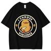 I Choose Violence Funny Duck Meme Graphic T Shirt High Street Fashion Trend Short Sleeve T-shirts Men Women Casual Loose T-shirt